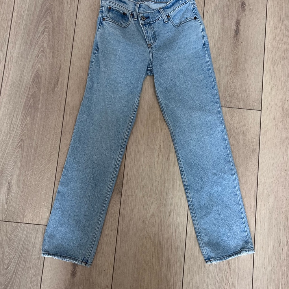 Abercrombie & Fitch Light Blue Straight Leg Jeans